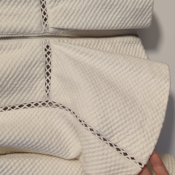 *DONATED*Rebecca Taylor white knit zip-up blazer - Picture 4 of 9